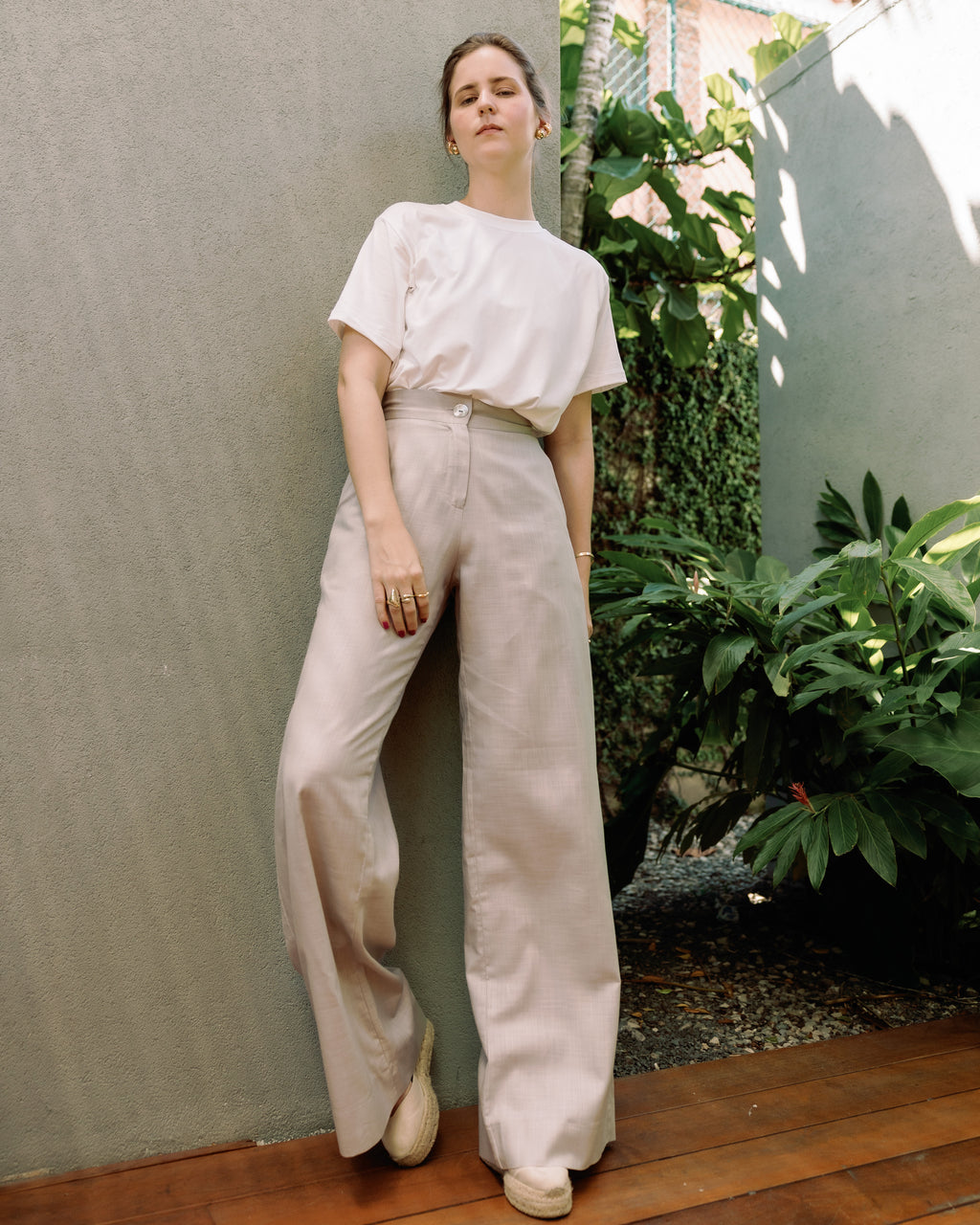 WIDE TROUSERS GRAY